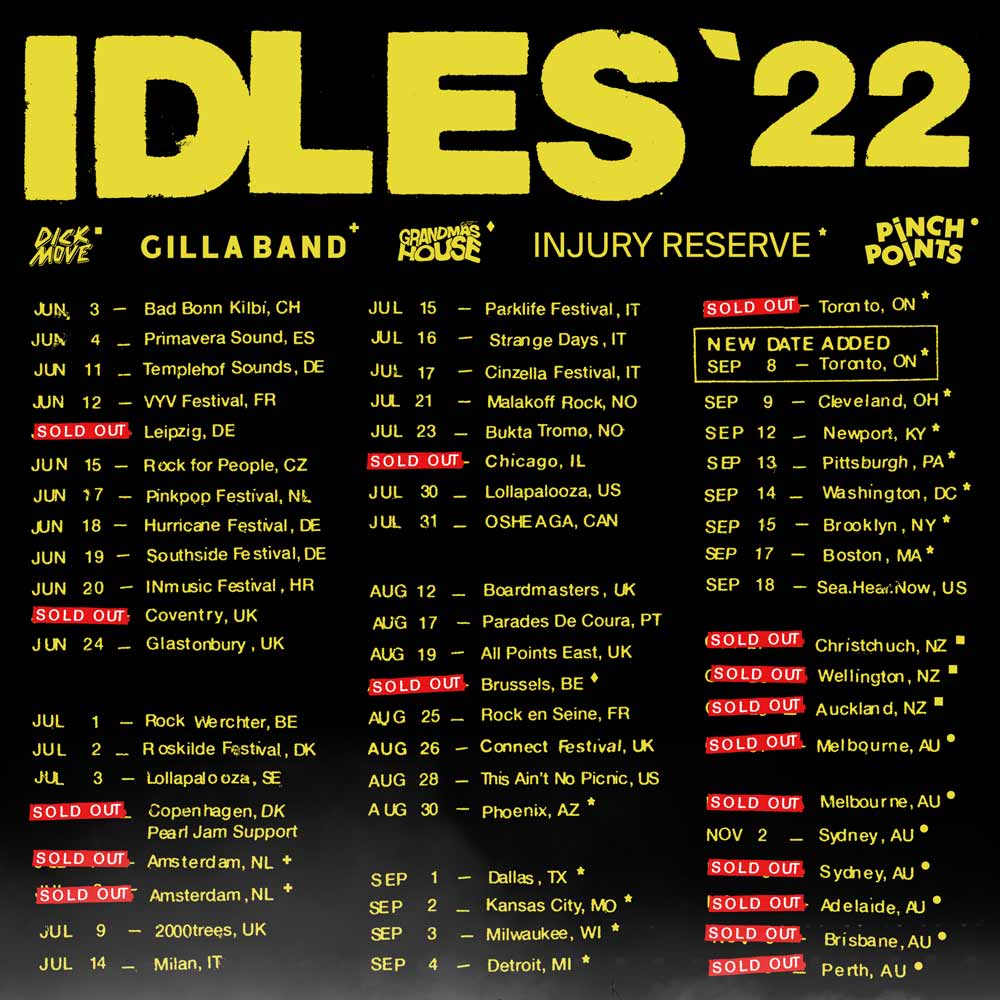 IDLES TOUR TICKETS