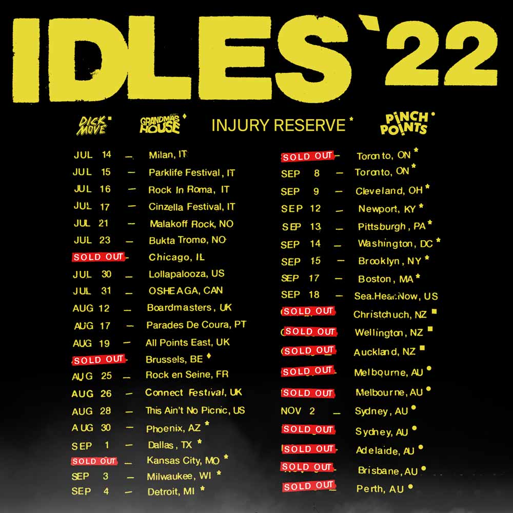 IDLES TOUR TICKETS